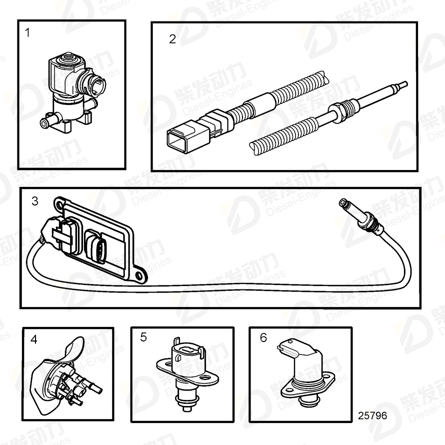 VOLVO Solenoid valve 20933795 Drawing